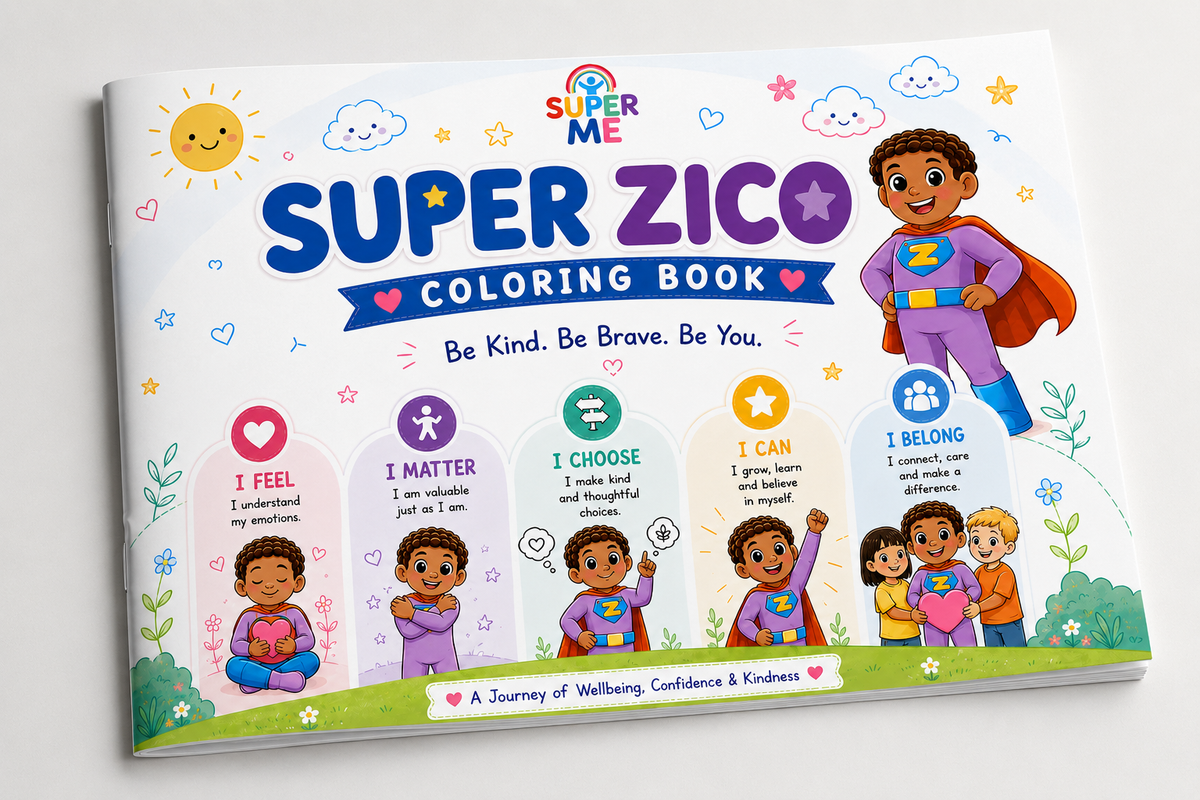 SUPER ME Identity 5 Anchors Coloring Book